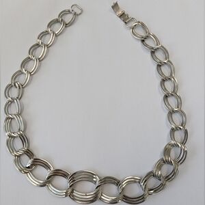 EVC 33.8g BB Binder Bros. Chunky Sterling Silver 925 Graduated Charm Necklace
